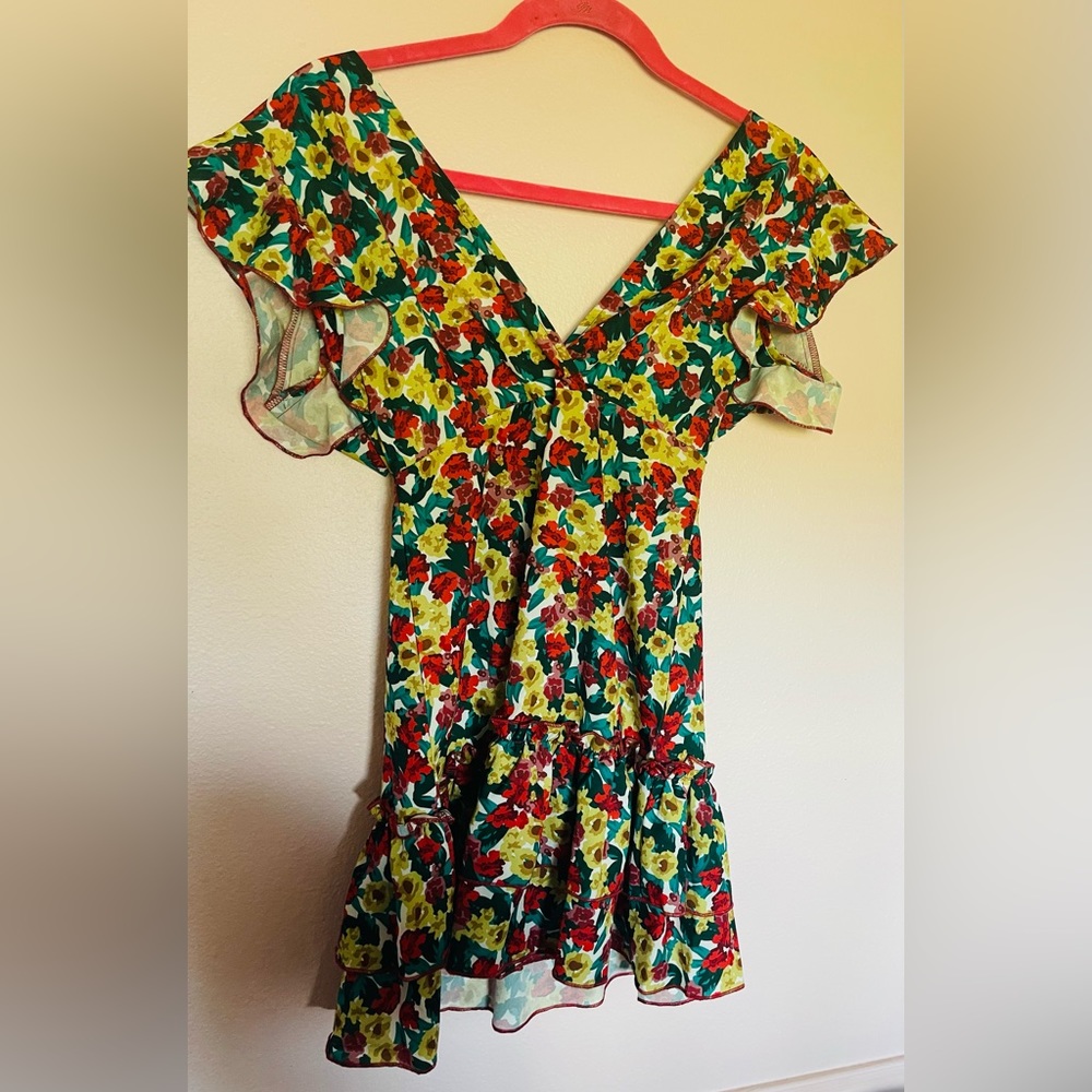 Shein floral mini dress